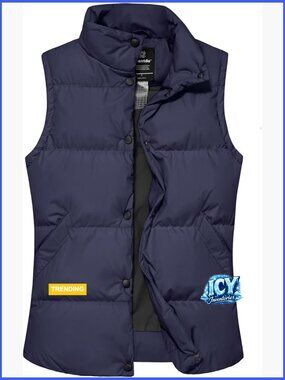 Thickened Puffer Vest Winter Outerwear Warm Sleeveless Jacket